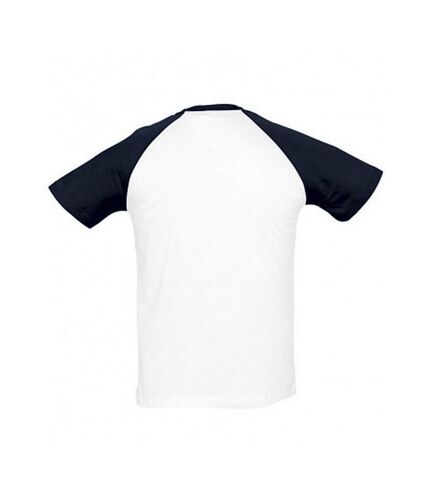 SOLS Mens Funky Contrast Short Sleeve T-Shirt (White/Navy)