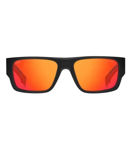 Lunettes De Soleil Motif/style Rectangulaire Taille Unique Noir Orange Hugo Boss