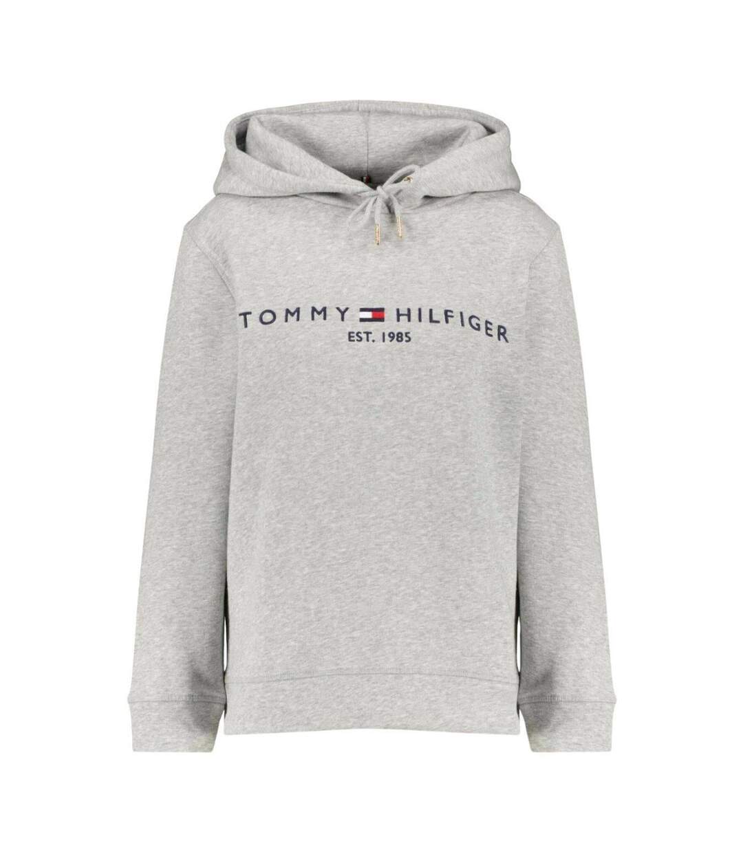 Sweat À Capuche Motif/style Logo Femme Gris Clair Tommy Hilfiger-2