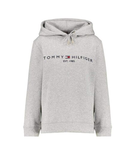Sweat À Capuche Motif/style Logo Femme Gris Clair Tommy Hilfiger