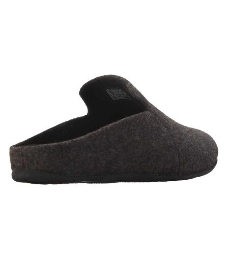 Womens/ladies Chrissie Ii Haus E01 Felt Slippers Black FitFlop