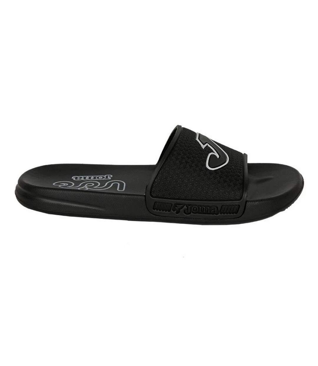 Mens S.island Logo Flip Flops Black Joma-1