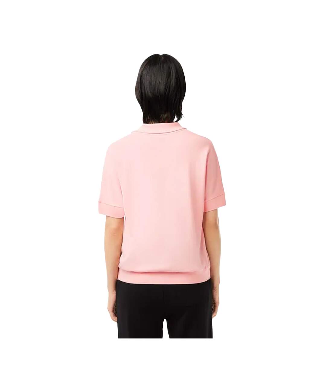 Polo fluid femme rose Lacoste-2
