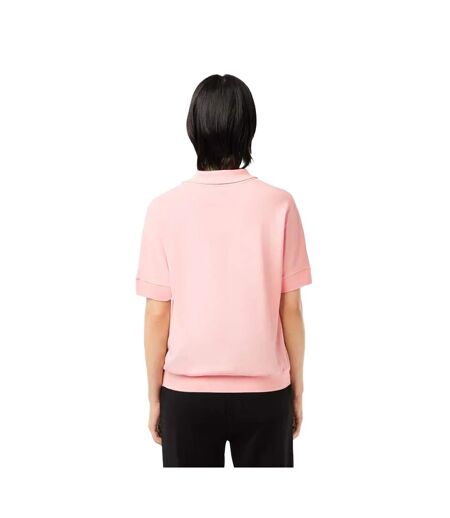 Polo fluid femme rose Lacoste