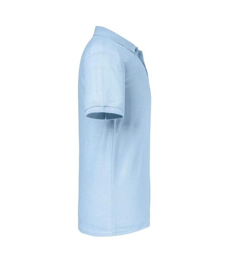 Mens Authentic Eco Polo Shirt Sky Blue Russell