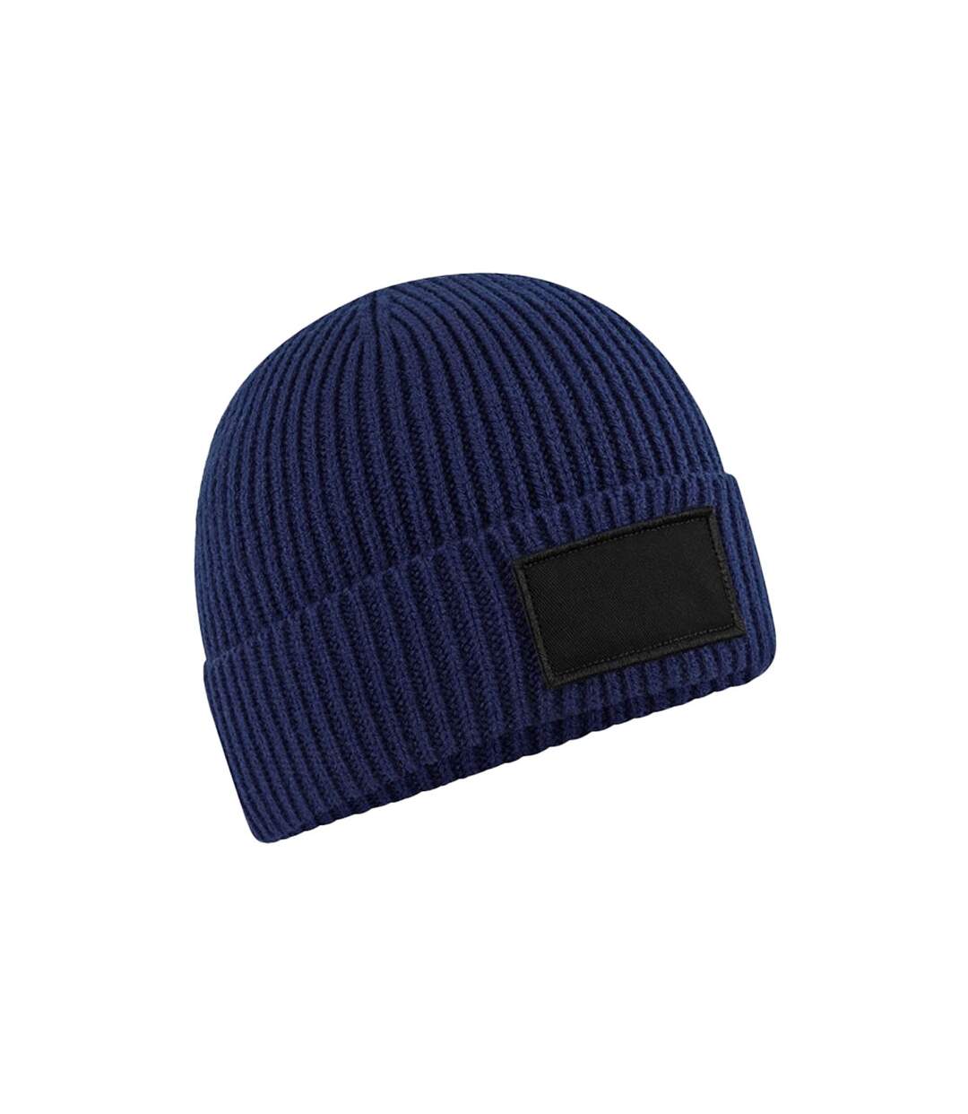 Bonnet fashion bleu marine / noir Beechfield-1