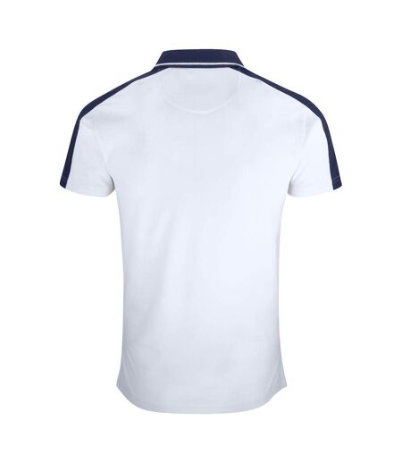 Mens Pittsford Polo Shirt White Clique