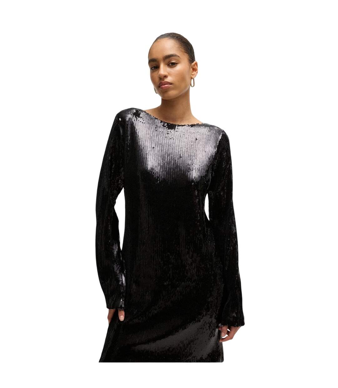 Robe Emaxa Femme Noir Boss-4
