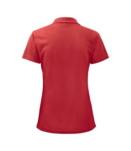 Womens/ladies Pique Polo Shirt Red Projob