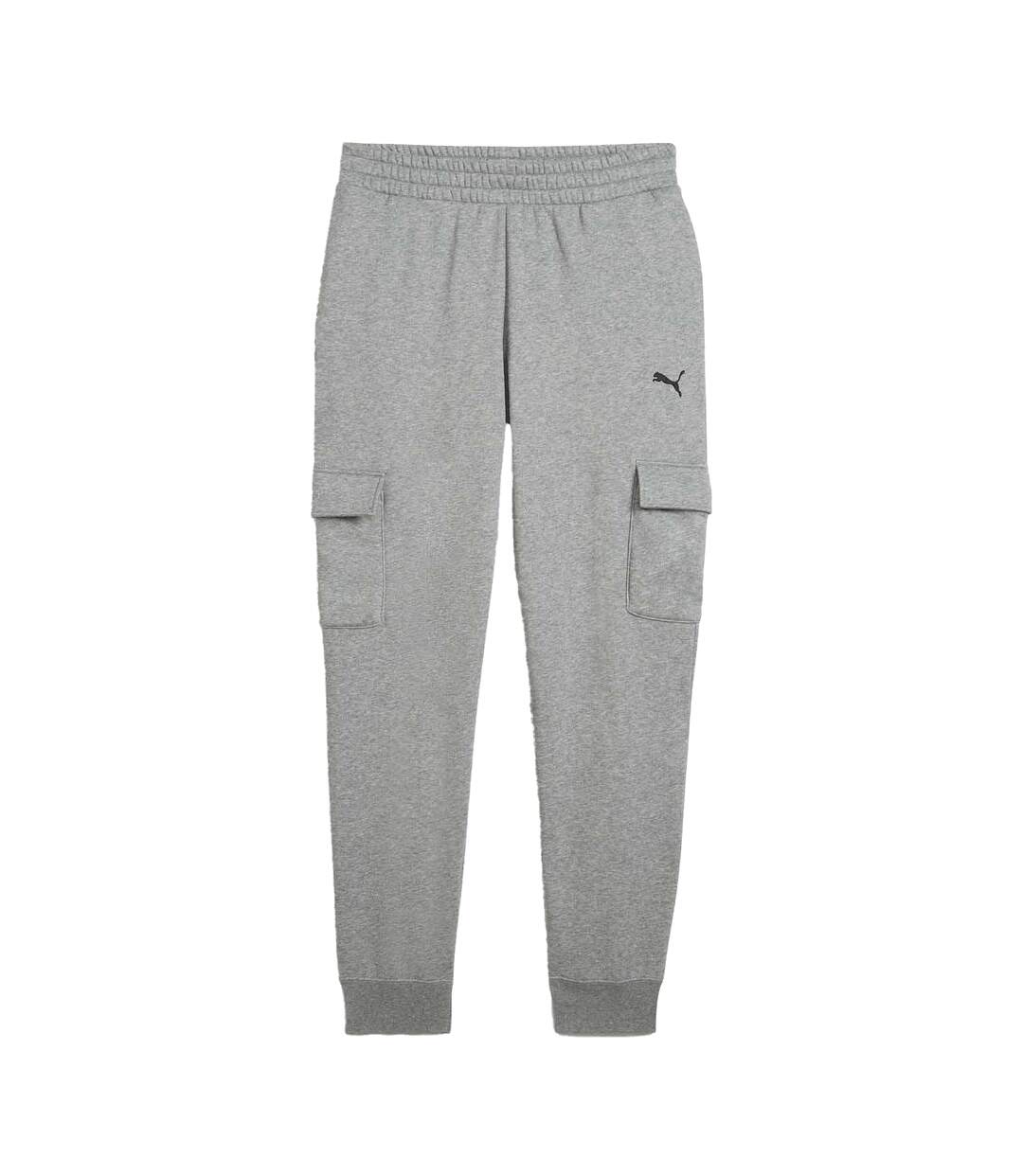 Pantalon À Poches Motif/style Petit Logo Homme Gris Puma-1