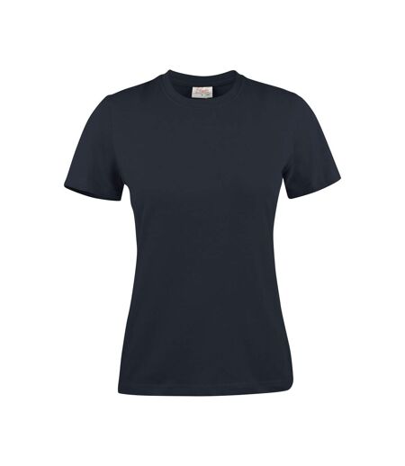 Womens/ladies Heavy T-shirt Dark Navy Printer