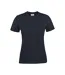 Womens/ladies Heavy T-shirt Dark Navy Printer-2
