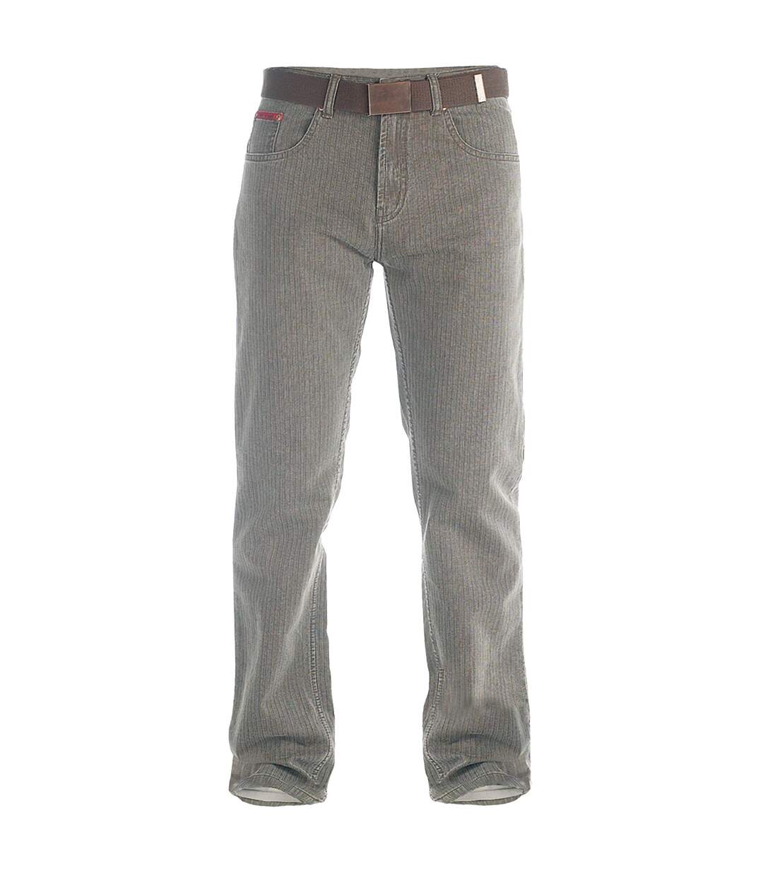 Pantalon Avec Ceinture Brian Homme Marron Duke-2