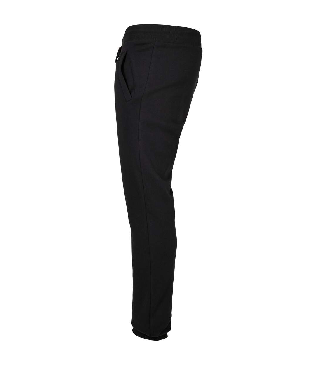 Unisex Adult Basic Organic Cotton Sweatpants Black Build Your Brand-3