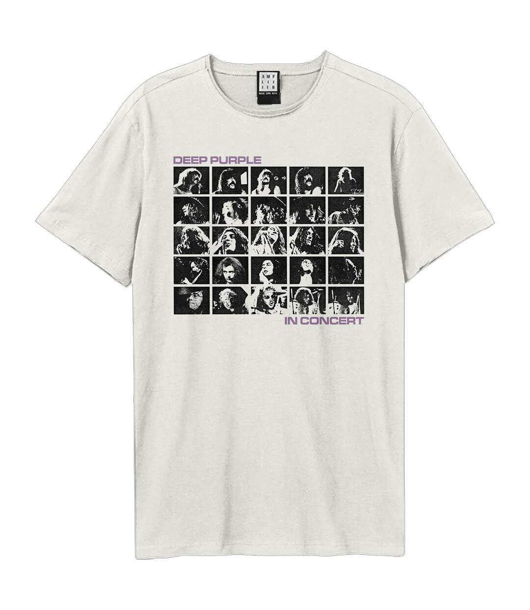 T-shirt in concert adulte vieux blanc Amplified-1