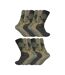 12 Pair Mens Soft Lambswool Honeycomb Top Argyle Patterned Socks-1
