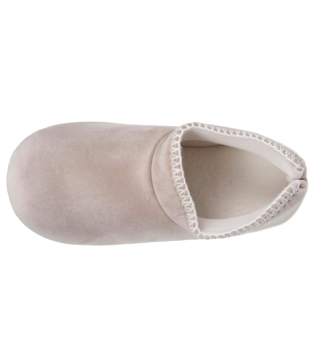 Isotoner Chaussons extra-light Bottillons femme velours, semelle gomme antidérapante-2