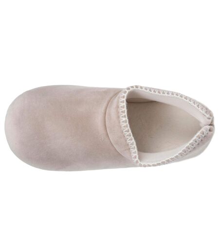 Isotoner Chaussons extra-light Bottillons femme velours, semelle gomme antidérapante