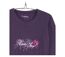 MAYFLOWER SH1060 – Tee-shirt manches longues violet col rond sérigraphié pour un style audacieux-4