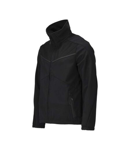 Mens Customised Soft Shell Jacket Black Mascot