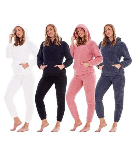Ensemble De Pyjama Long Femme Blanc Keanu