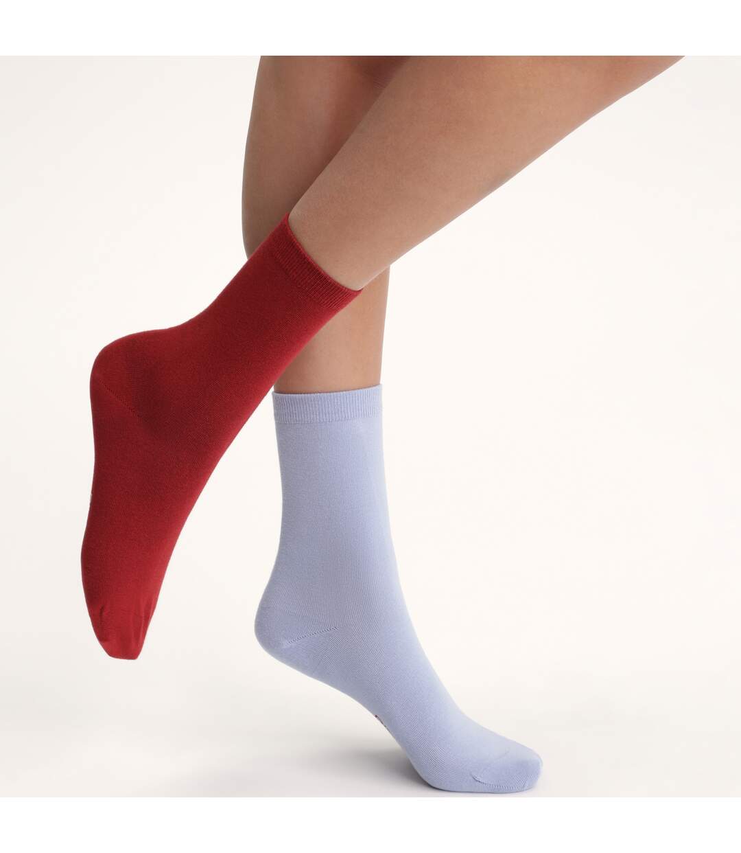 Lot de 2 Paires de Mi-Chaussettes Basique Coton-2