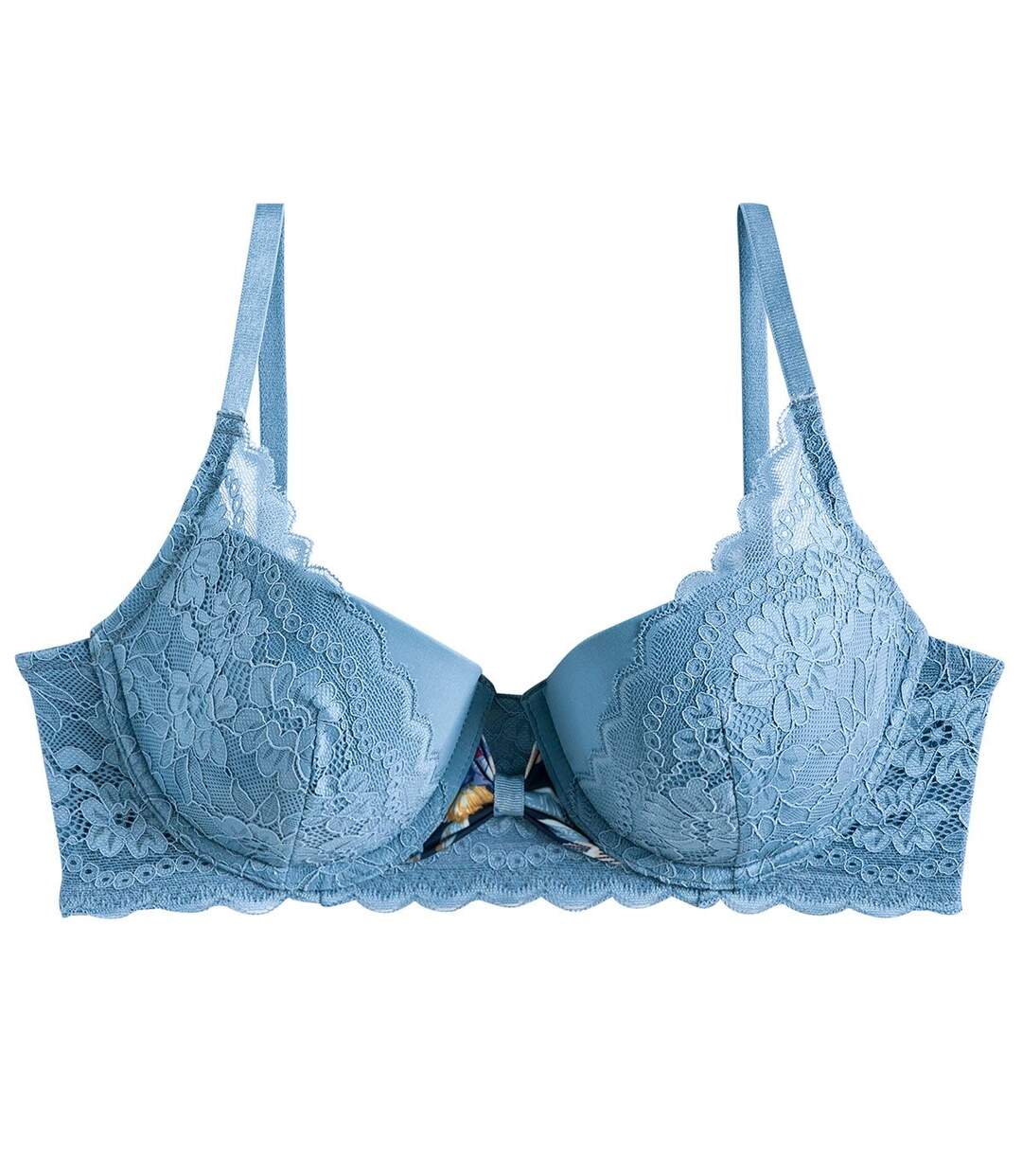 Soutien-gorge coques moulées bleu Oh La La-1