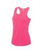AWDis Just Cool Girlie Fit Sports Ladies Vest / Tank Top (Electric Pink) - UTRW688