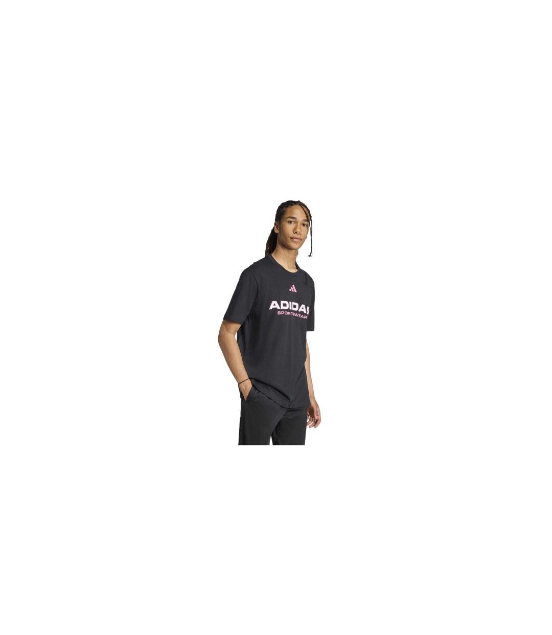 Mens House Of Tiro Linear Regular T-shirt Black Adidas-1