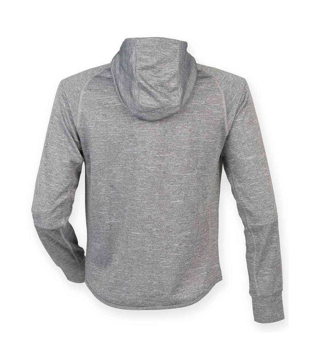 Tombo Teamsport - Sweatshirt léger à capuche et fermeture zippée - Homme (Gris marne) - UTRW4453