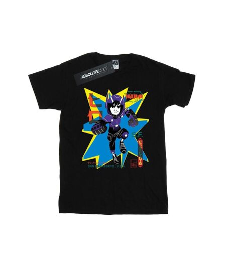 Disney - T-shirt BIG HERO HIRO ANIME - Femme (Noir) - UTBI16933