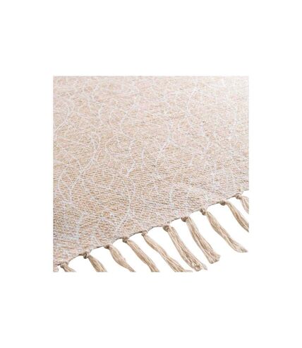 Tapis Déco à Franges Kalinda 120x170cm Blanc