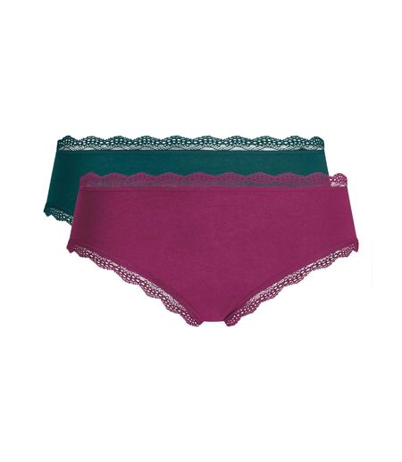 Lot de 2 shortys Daily Coton Dentelle