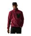 Mens Frankie Half Zip Fleece Top Dark Maroon Regatta-1