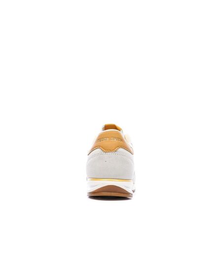 Baskets blanc/jaune femme marron teddy smith 120232