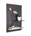 Tableau mémo avec étagère en métal Perky Vert-3
