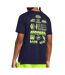 T-shirt Marine/Vert Homme Under Armour Run Everywhere - L