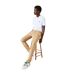 Mens Organic Cotton Slim Chinos Beige Lacoste-1