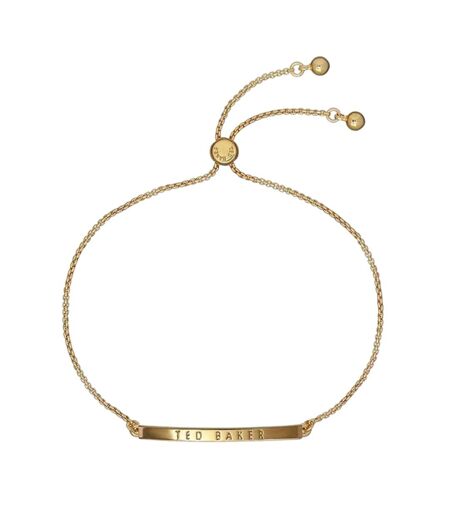 Womens/ladies Breena Engraved Logo Everyday Bracelet One Size Gold Ted Baker