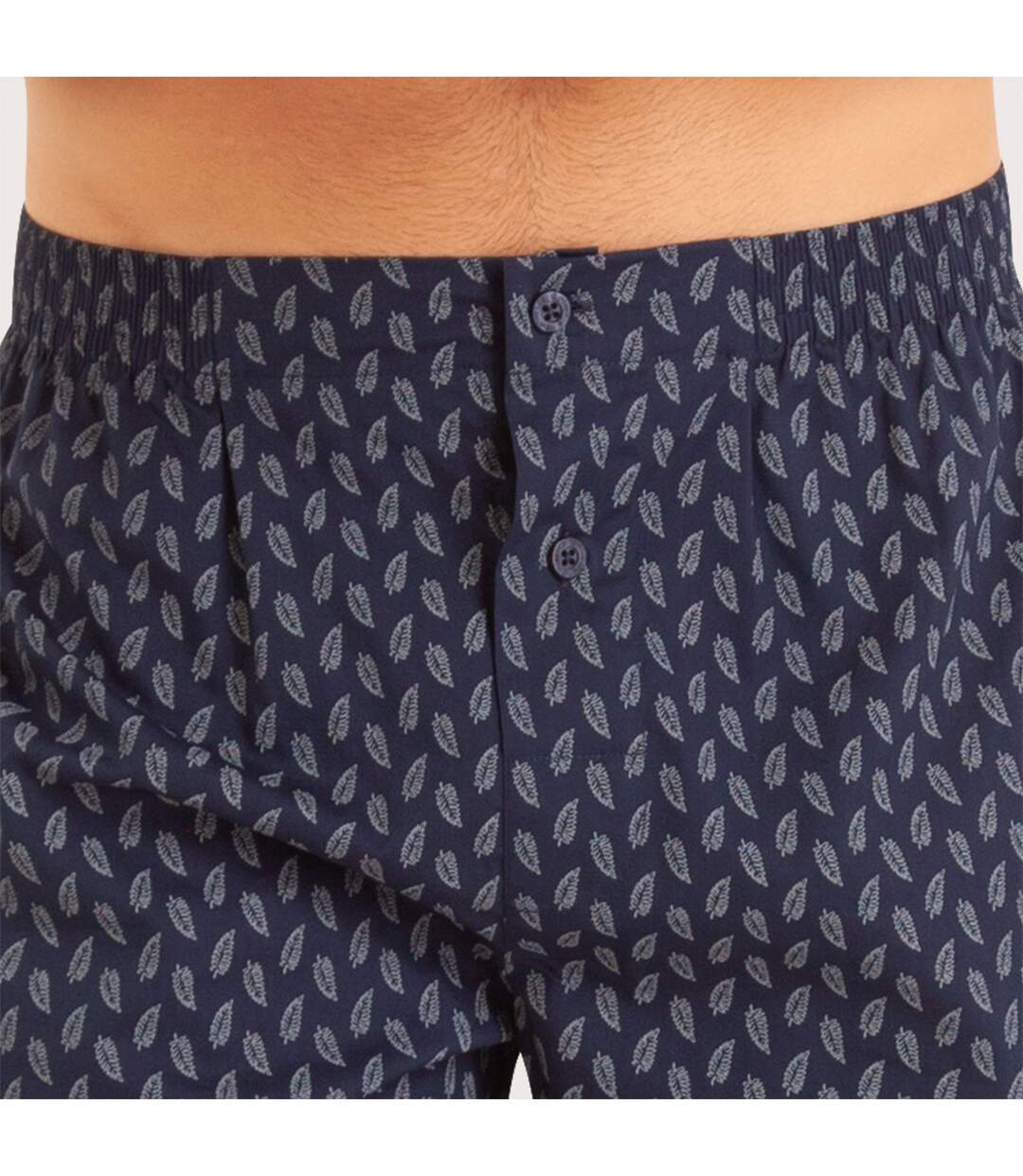 Pyjama long ouvert homme Popeline Eminence-5