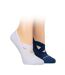 Glenmuir - Lot de 2 Chaussettes Femme Yoga Pilates Gym Basses-3