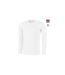 IMPETUS T-shirt Manches longues Col rond Homme Coton Viscose INNOVATION Blanc