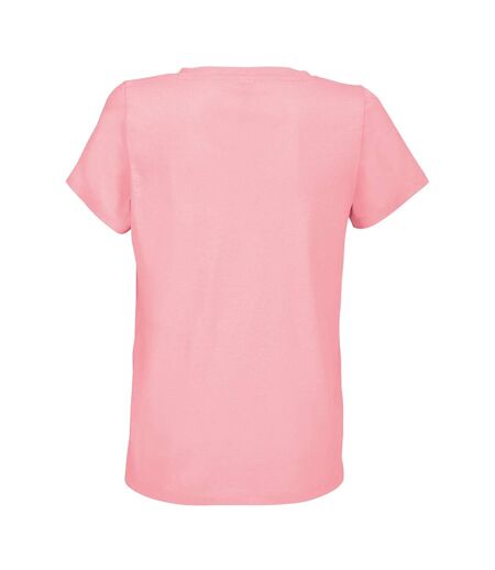 Womens/ladies Regent V Neck T-shirt Candy Pink SOLS