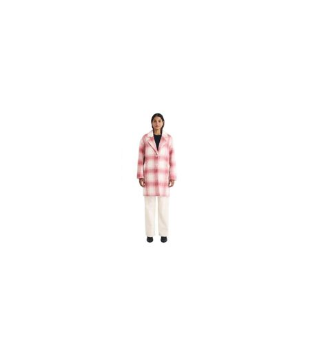 Womens/ladies Plaid Coat Pink Hugo