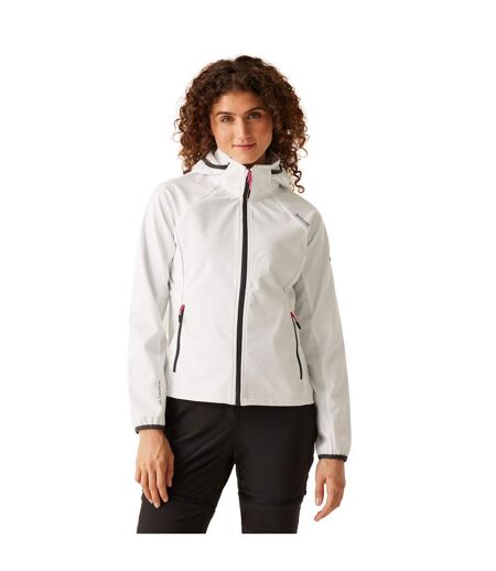 Veste Softshell Bourda Femme Blanc Gris Phoque Regatta
