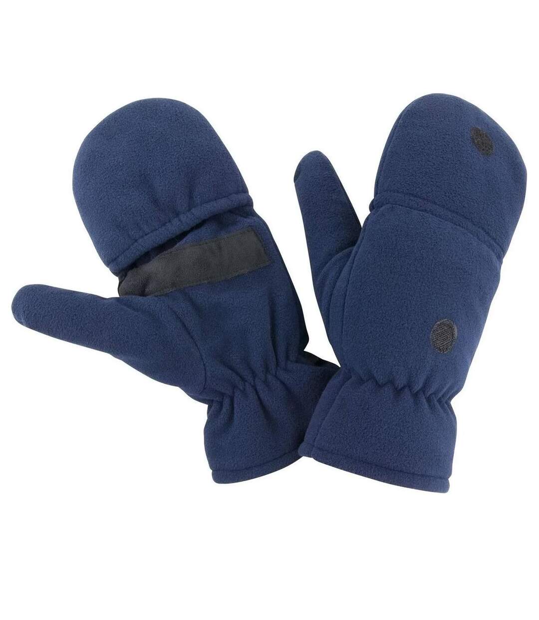Unisex Adult Fingerless Gloves Navy Result-1