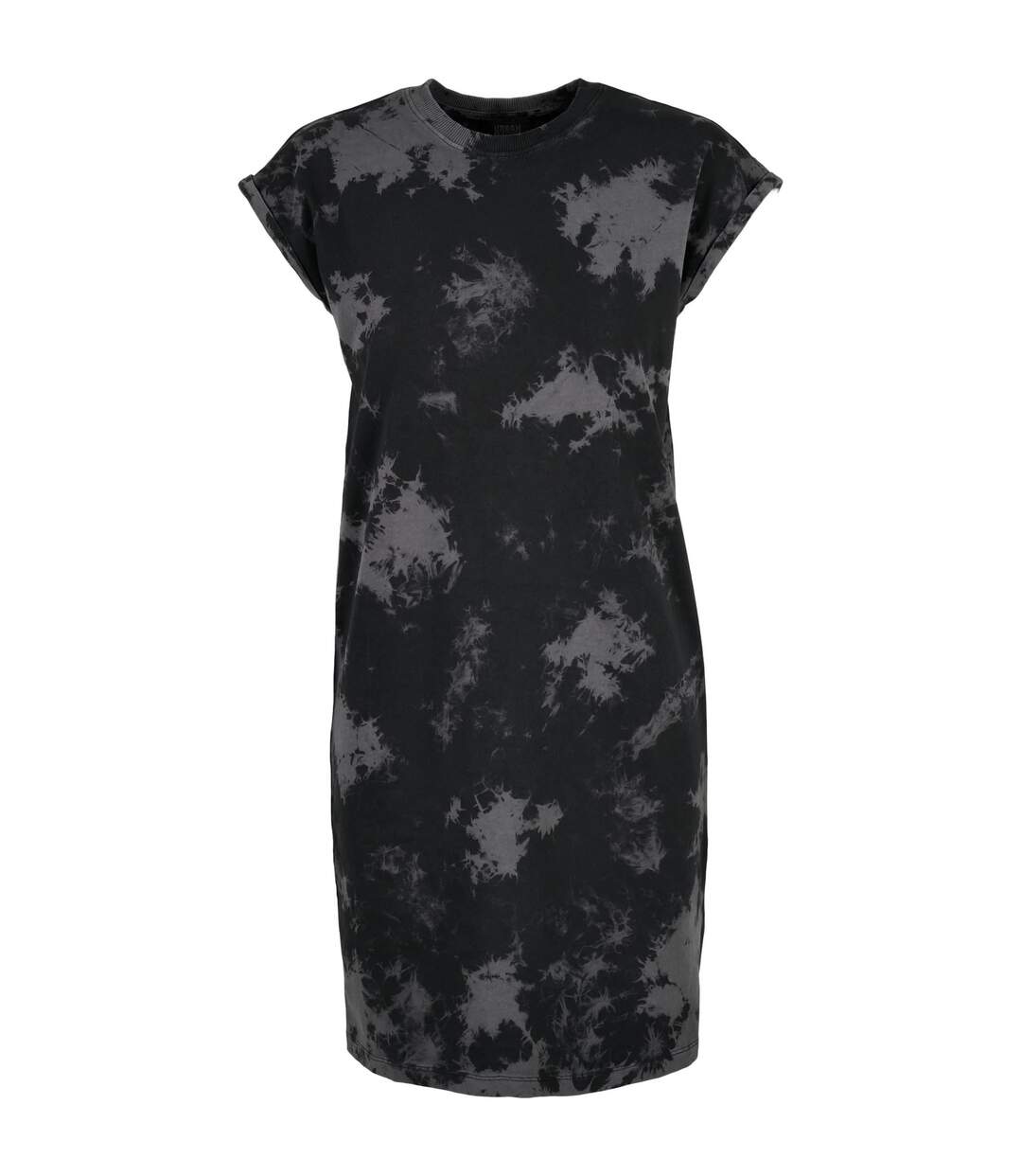 Womens/ladies Bleached Dress Black Grey Urban Classics-1