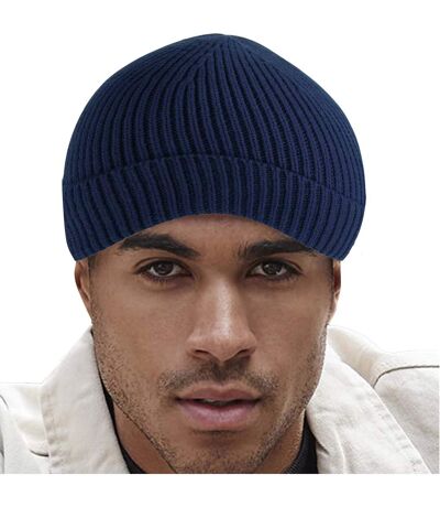 Beechfield Engineered Knit Ribbed Beanie (Oxford Navy) - UTPC3939