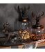 Statuette Déco Cerf Imitation Fourrure 24cm Marron-3