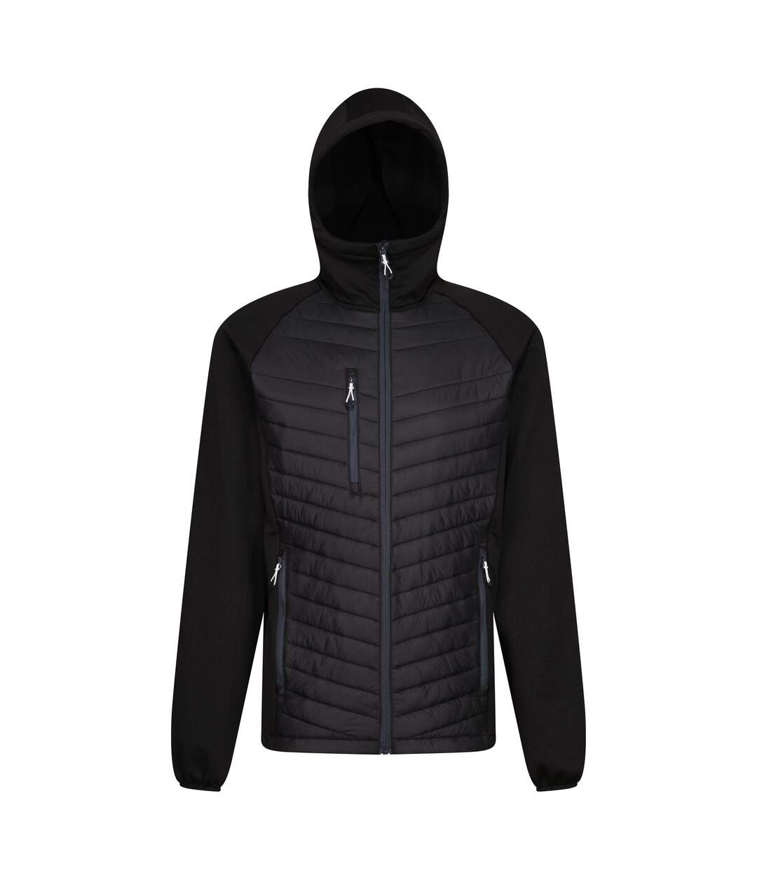 Doudoune Hybride Navigate Homme Noir Gris Phoque Regatta-2